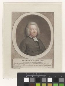 Portret van Petrus Nieuwland