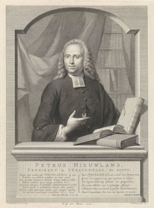 Portret van Petrus Nieuwland op 37-jarige leeftijd