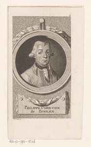 Portret van Philipp Christian von Bohlen
