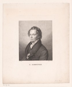 Portret van Philipp Conrad Marheineke