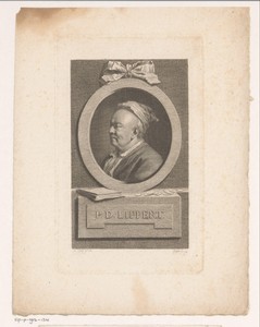 Portret van Philipp Daniel Lippert