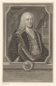 Portret van Philipp Eberhard Zech