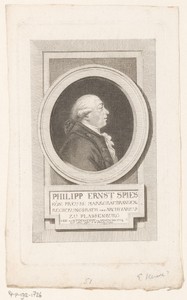 Portret van Philipp Ernst Spiess