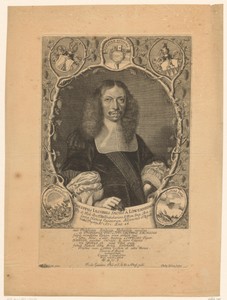 Portret van Philipp Jacob Sachs von Löwenheim op 43-jarige leeftijd