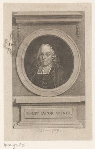 Portret van Philipp Jacob Spener
