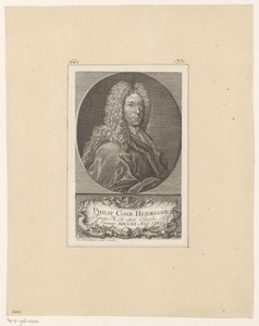 Portret van Philipp Konrad Heidegger