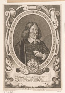 Portret van Philipp Ludwig Melem op 48-jarige leeftijd