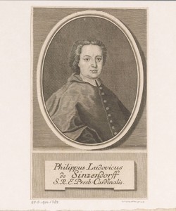 Portret van Philipp Ludwig, Reichsgraf von Sinzendorf, bisschop van Breslau