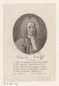 Portret van Philipp Naudé