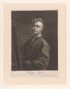 Portret van Philippe Mercier