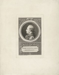 Portret van Pierre Beaumarchais