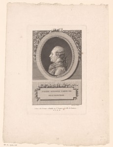 Portret van Pierre Beaumarchais