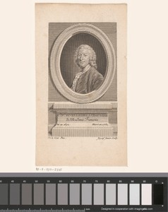 Portret van Pierre-Claude Nivelle de La Chaussée