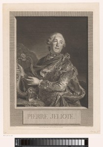 Portret van Pierre de Jélyotte met een lier