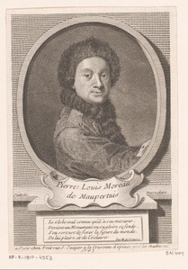 Portret van Pierre Louis Maupertuis