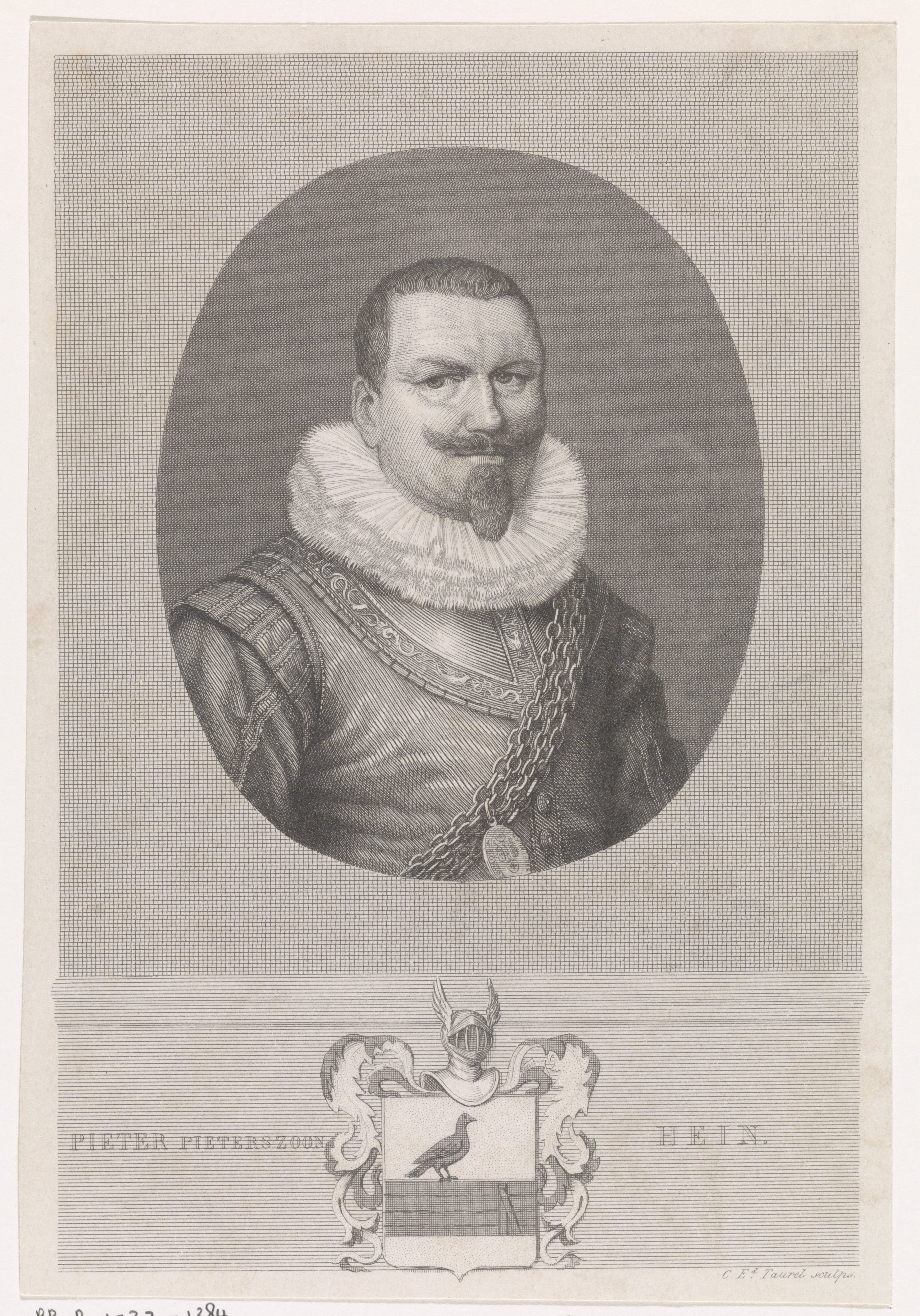 Portret van Piet Hein by Edouard Taurel
