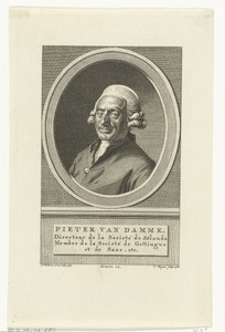 Portret van Pieter van Damme op 60-jarige leeftijd