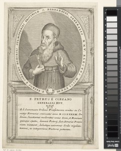 Portret van Pietro da Conzano, 25ste Minister Generaal van de franciscaner orde