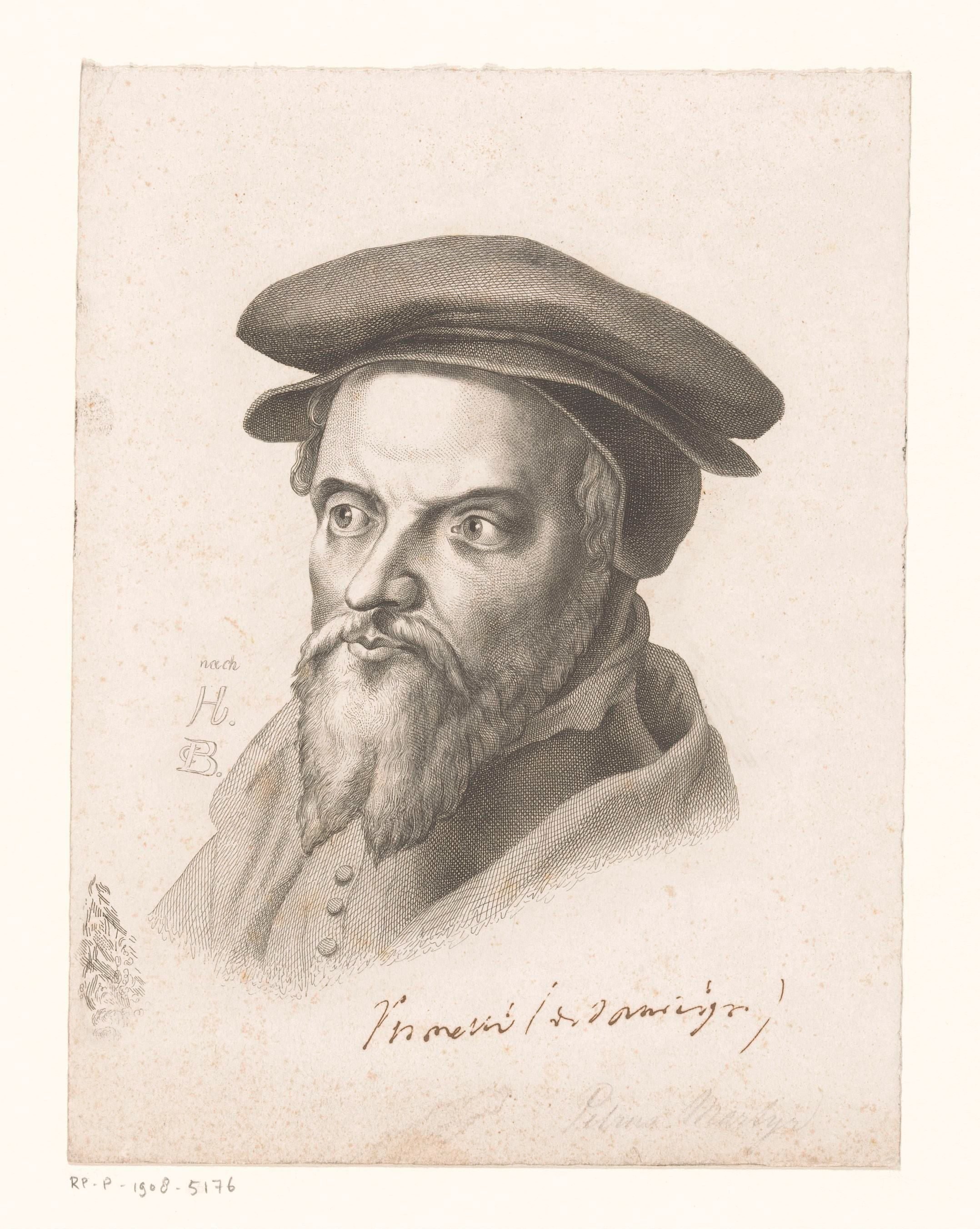 Portret van Pietro Martire Vermigli by Karl Barth