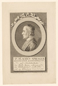 Portret van Placidus Sprenger