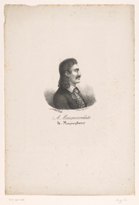 Portret van politicus Alexandros Mavrokordatos