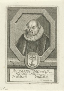 Portret van Polycarpus Daffinger