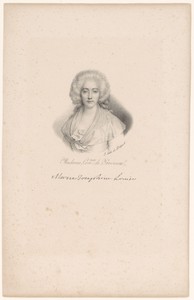 Portret van Portret van Maria Josephine van Savoye