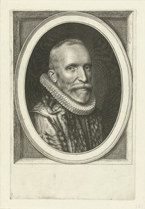 Portret van predikant Arnold Cornelisz. Crusius op 58-jarige leeftijd