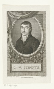 Portret van predikant Carel Willem Stronck