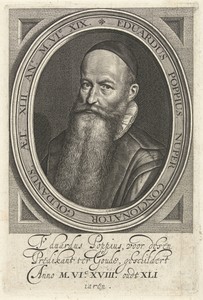 Portret van predikant Eduard Poppius op 52-jarige leeftijd