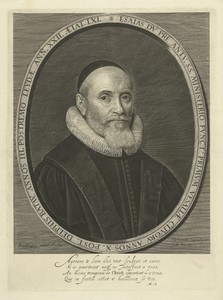 Portret van predikant Esaias Dupré op 61-jarige leeftijd