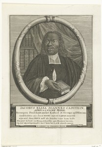 Portret van predikant Jacobus Elisa Johannes Capitein