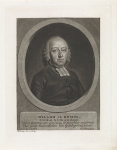 Portret van predikant Willem de Koning