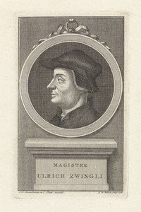 Portret van priester Ulrich Zwingli