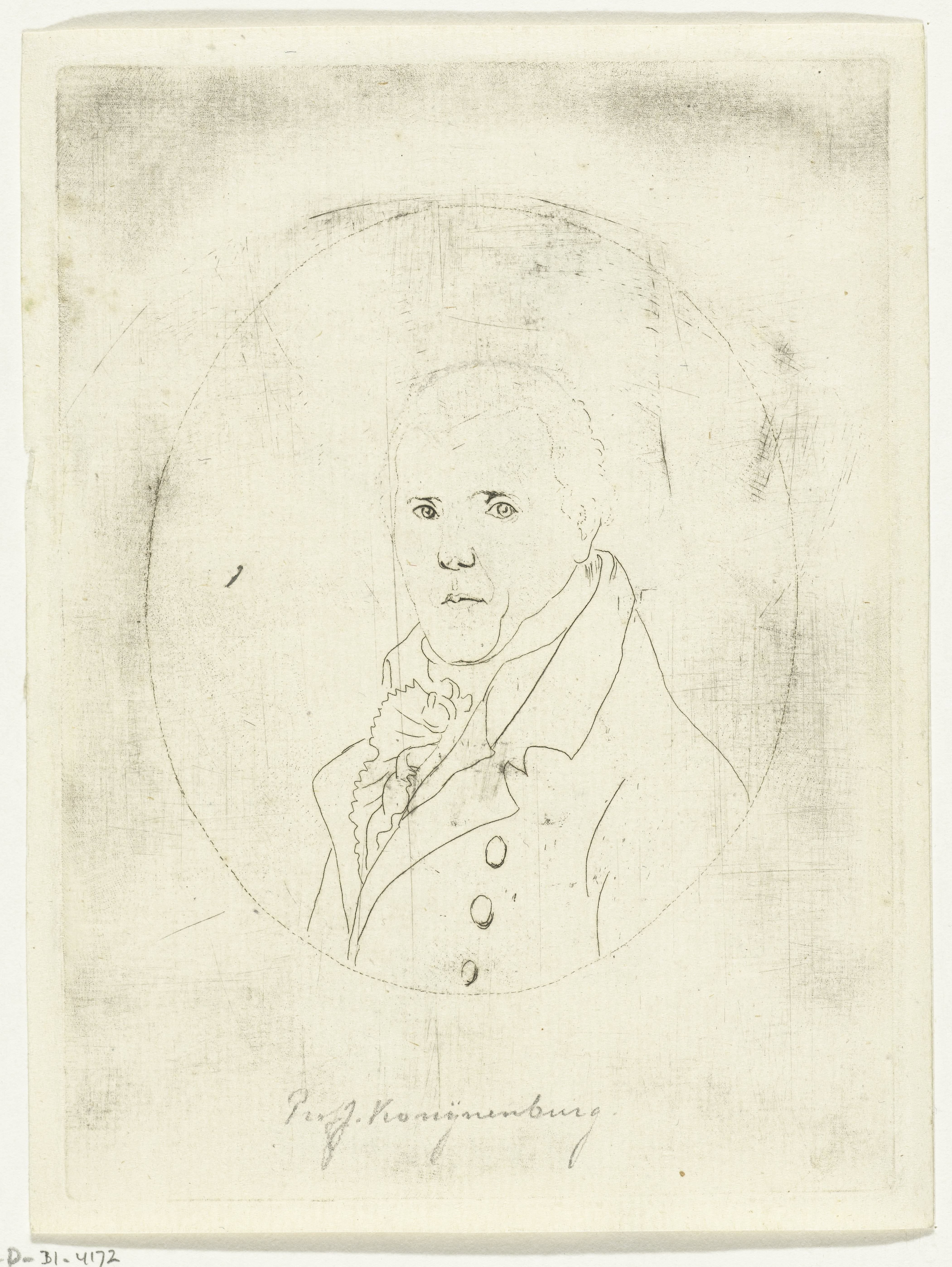 Portret van professor Jan Konijnenburg by Anthonie van den Bos