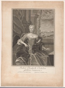 Portret van Rahel Elisabeth Oertel