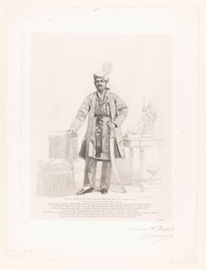 Portret van Raja Sourindro Mohun Tagore