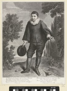 Portret van Raymond Poisson als Krispijn