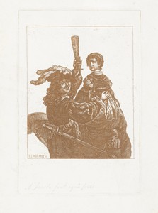 Portret van Rembrandt en Saskia