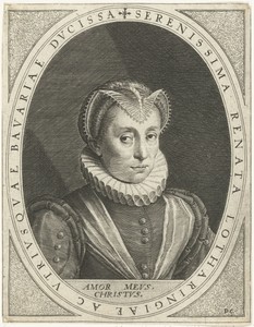 Portret van Renata van Lotharingen