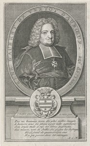 Portret van René Aubert de Vertot d'Auboeuf