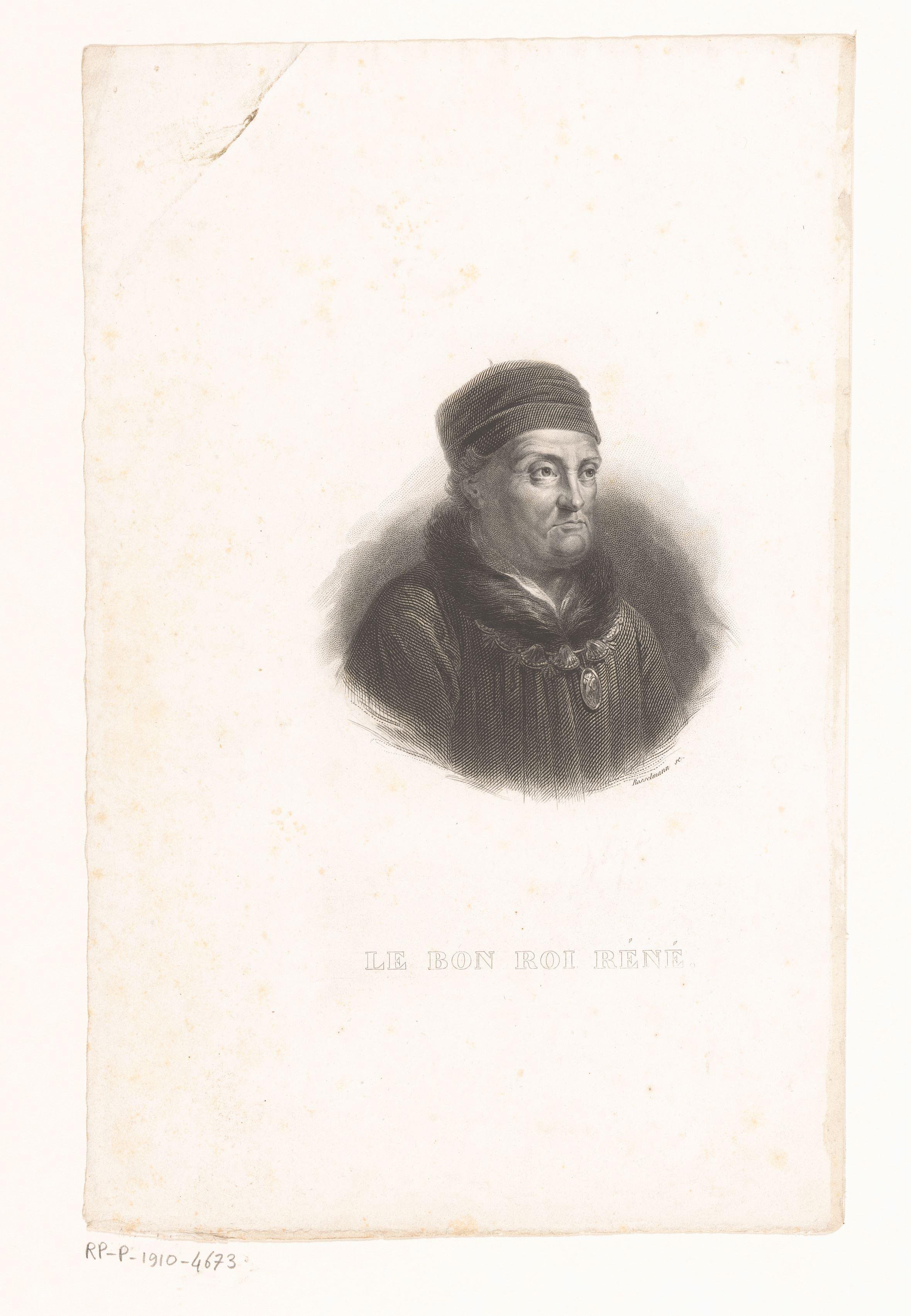 Portret van René I van Anjou by A. Bosselman