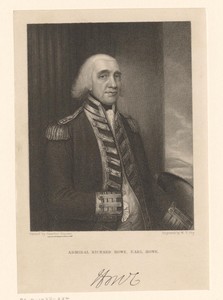 Portret van Richard Howe