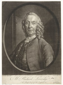 Portret van Richard Leveridge