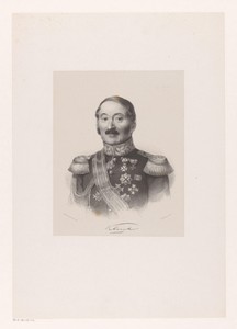 Portret van Rijnholt Antony Klerck in militair kostuum