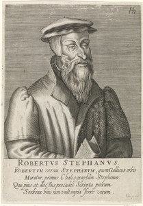 Portret van Robert I Estienne