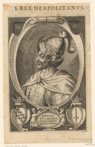 Portret van Rogier II van Sicilië, koning van Napels