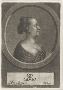 Portret van Rosina Ritter in profiel