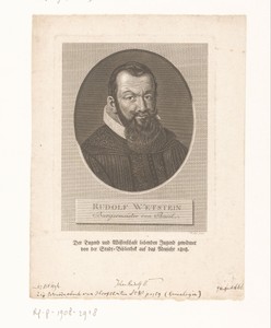 Portret van Rudolph Wetstein