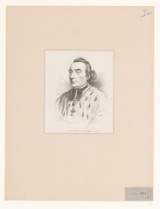 Portret van S.G.M. Laris, bisschop van Doornik